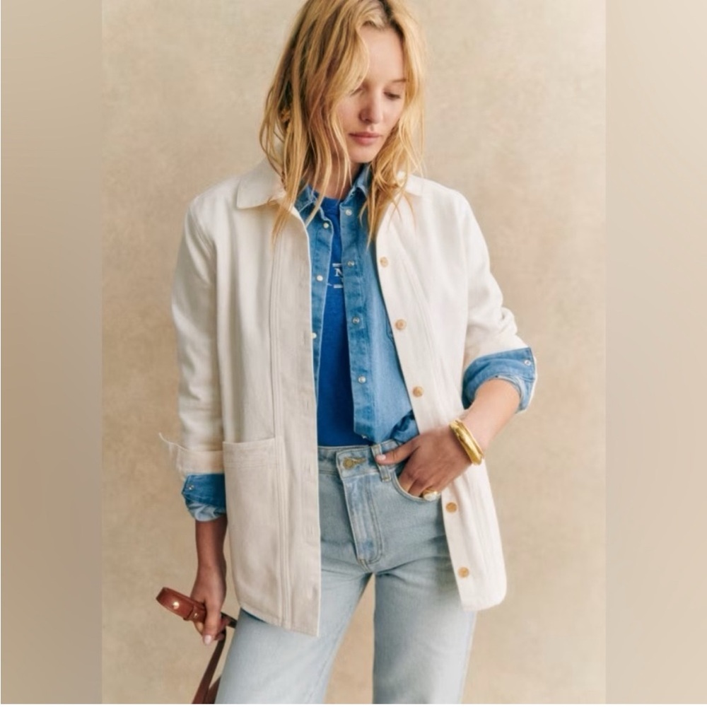 Sezane ecru will Jacket